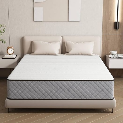25CM Double Mattress The Innerspring Hybrid Memory Foam Bed in a Box for Ultimate Support and Pressure Relief Double Size Mattress 190x135x25CM
