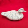 Marbled Ceramic Duck Ornament , Glazed Pottery Figurine  , Animal Home Decor Gift Image 6
