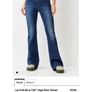 Levis 726 Flare jeans Size W24/L 30/ UK 6 High Rise in a gorgeous dark blue wash Image 3