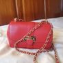 Aspinal of London Small Lottie Bag in RED Image 4