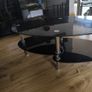 Coffee table - black tempered glass Image 2