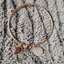 Happy Birthday Golden Bangle Charm Bracelet Image 2
