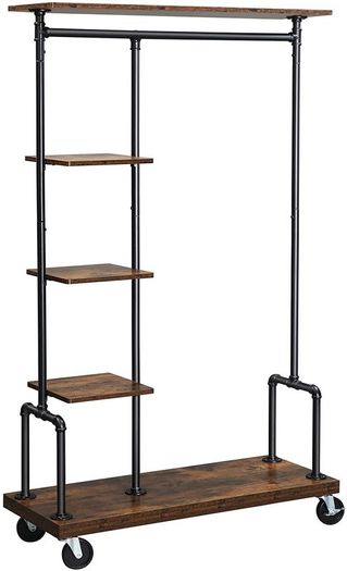 5 Tier Metal Tubular Coat Stand - Free Delivery Nationwide