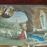 Vintage Art Nouveau LOURDES Tray Image 8