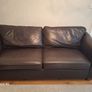M&S Leather sofa Image 2