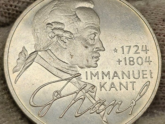 Germany 1974 Silver 5 Mark D Immanuel Kant 250th Anniversary