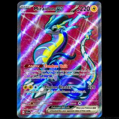 Miraidon EX 227/198 Full Art Ultra Holo Rare Scarlet & Violet Base Set Pokemon Card SV