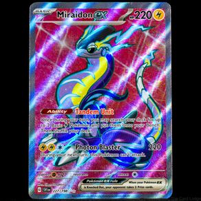 Miraidon EX 227/198 Full Art Ultra Holo Rare Scarlet & Violet Base Set Pokemon Card SV