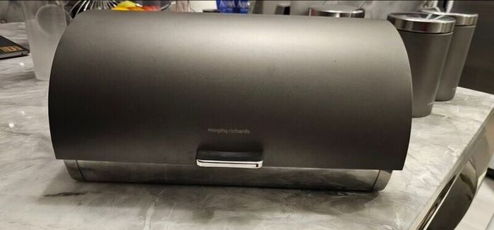 Set of Bread bin and 3 canisters