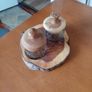 Wooden and glass display Image 3