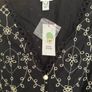 BNWT River Island Pretty Punk Black embroidered dress size UK14 EU42 Postage included Image 2