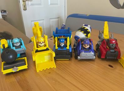 Rubble & crew pups and vehicles