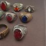 Antique Brass Ring Collection Lot of 15 Handmade Mixed Rings Image 10
