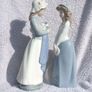 A pair of beautiful NAO (Lladro) hand-made porcelain figurines (1980s / 1990s). PRICE REDUCED Image 4