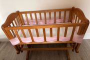 Baby Elegance Wooden Glider Crib