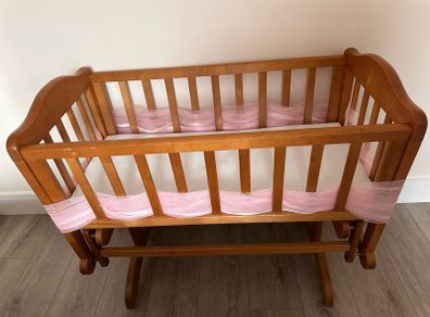 Baby Elegance Wooden Glider Crib