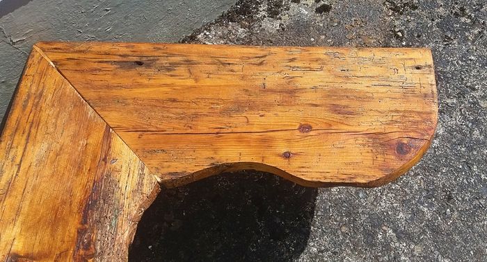 NEW :Rustic Driftwood Floating Corner Shelf