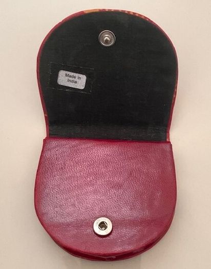 Leather coin purse NEW