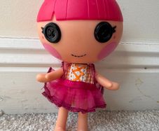 Lalaloopsy Littles Doll Twisty Tumblelina approx. 18 cm. Damaged Used Please see photos