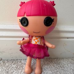 Lalaloopsy Littles Doll Twisty Tumblelina approx. 18 cm. Damaged Used Please see photos