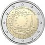 Greece 2 Euro Commemorative Coin 2015 - 30th Anniversary of the European Flag . Coincard Image 2