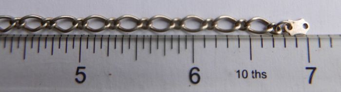 Vintage Sterling Silver hallmarked 925 Bracelet length 7" - 3,6g
