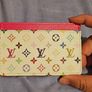 Authentic Louis Vuitton x Takashi Murakami 2025 Collection Cardholder in White Multicolour Image 2