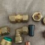 random brass pipe connector set. Diesel tank plumber heating House clearance sale unwanted stuff gift car boot sale. Spring sale now on. 12V 20V 40V Cordless Power Tools Image 2