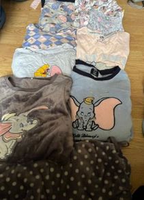 4 Sets Dumbo Pjs & 1 Nightdress