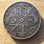 Coins - Victorian Double Florin. ( Reduced) Image 2