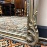FLASH SALE ! Was 295 Now 225 ! Beautiful Tall & Narrow Silver Gilt Plaque Decorated Mirror Image 3