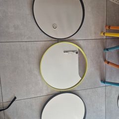 3 x round mirrors