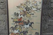 Vintage Framed Horses