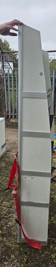 Cabinets removed from an ex-ambulance Renault Master.