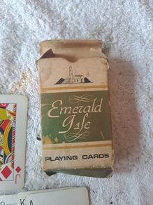 Vintage playing cards.Emerald Isle