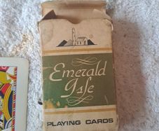 Vintage playing cards.Emerald Isle