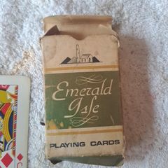 Vintage playing cards.Emerald Isle