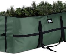 Premium Jumbo Christmas Tree Storage Bag - Extra Wide Opening - Fits 9FT. Tall Artificial Christmas Trees - Easy Access Xmas Tree Bag- Durable Straps & Reinforced Handles, Tear Proof