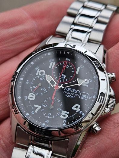 Watch Seiko Military Chronograph. Quartz