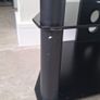 Black Glass Television Stand Image 4