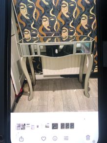Hall table mirrored
