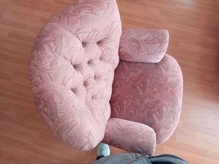 vintage chair with Queen Anne curved legs