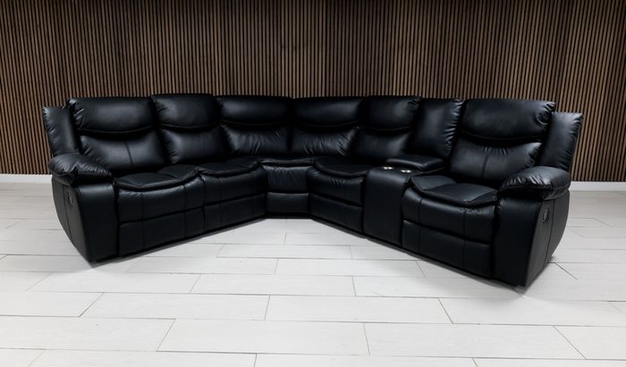 Valarie Corner Leather Recliner Sofa