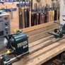 Record Power CL4 Woodturning Lathe c/w stand and large bowl extension Image 3
