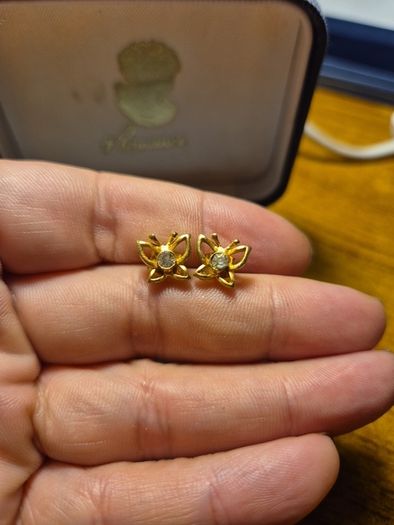 Vintage Small Butterfly Earrings