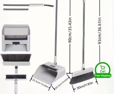 4 in 1 broom and dustpan set