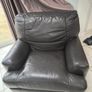Brown Leather L shaped Couch Image 6