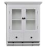 Wooden Kitchen Wall Cabinet with Glass Door White Image 3