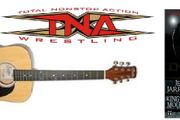 TNA Wrestling: Official Jeff Jarrett Laser Engraved Guitar &amp; Complete 4 Disc 12 Hour Jeff Jarrett: King of the Mountain DVD Boxset