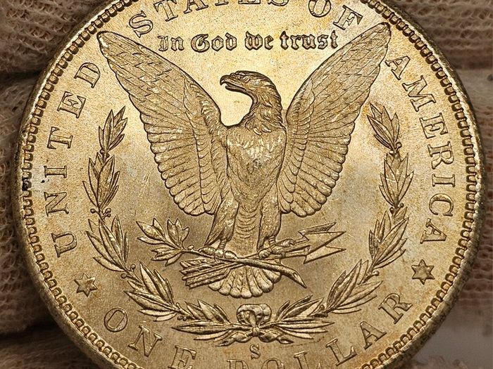 USA United States Silver 1880 S Morgan Dollar Beautiful Uncirculated Lustrous Superb!
